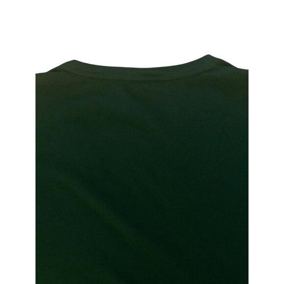 VINCE. Solid Kelly Green V-Neck Short Sleeve Linen Blend Women's Tee Size Large - Picture 5 of 6